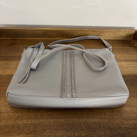 The Sak Briar Light Gray Leather Crossbody - Picture 6 of 10